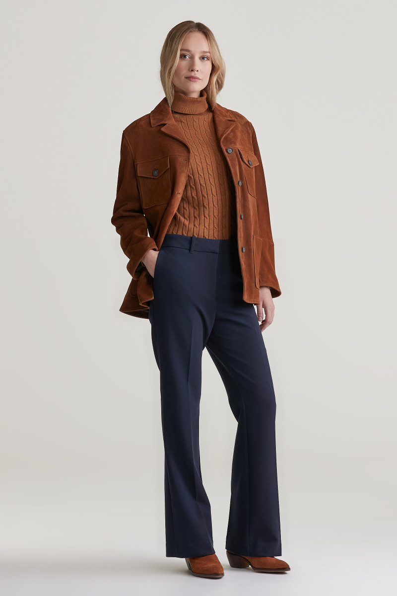 E-shop KALHOTY GANT SLIM FLARE SLACK EVENING BLUE