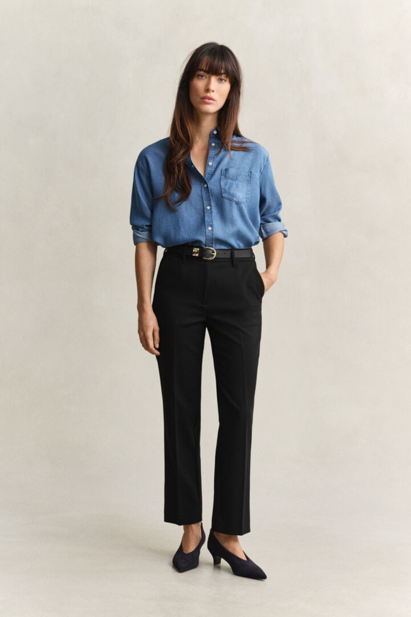 NOHAVICE GANT FLUID SLIM SLACK BLACK