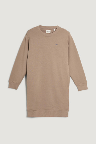 ŠATY GANT SHIELD C-NECK SWEAT DRESS - Fotografia č. 1