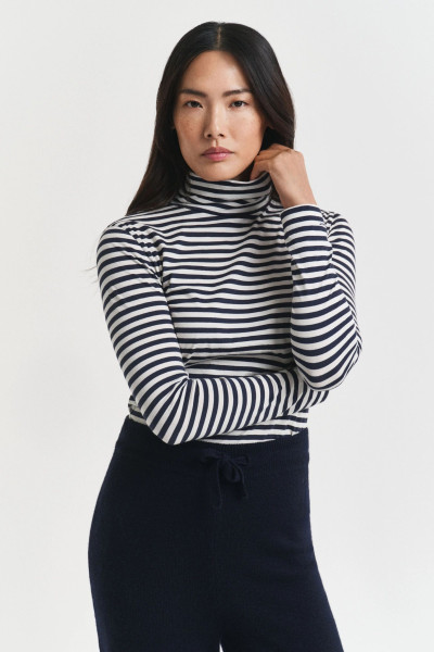 GARBÓ GANT LIGHT COTTON STRIPED LS TURTLENECK - Kép 1