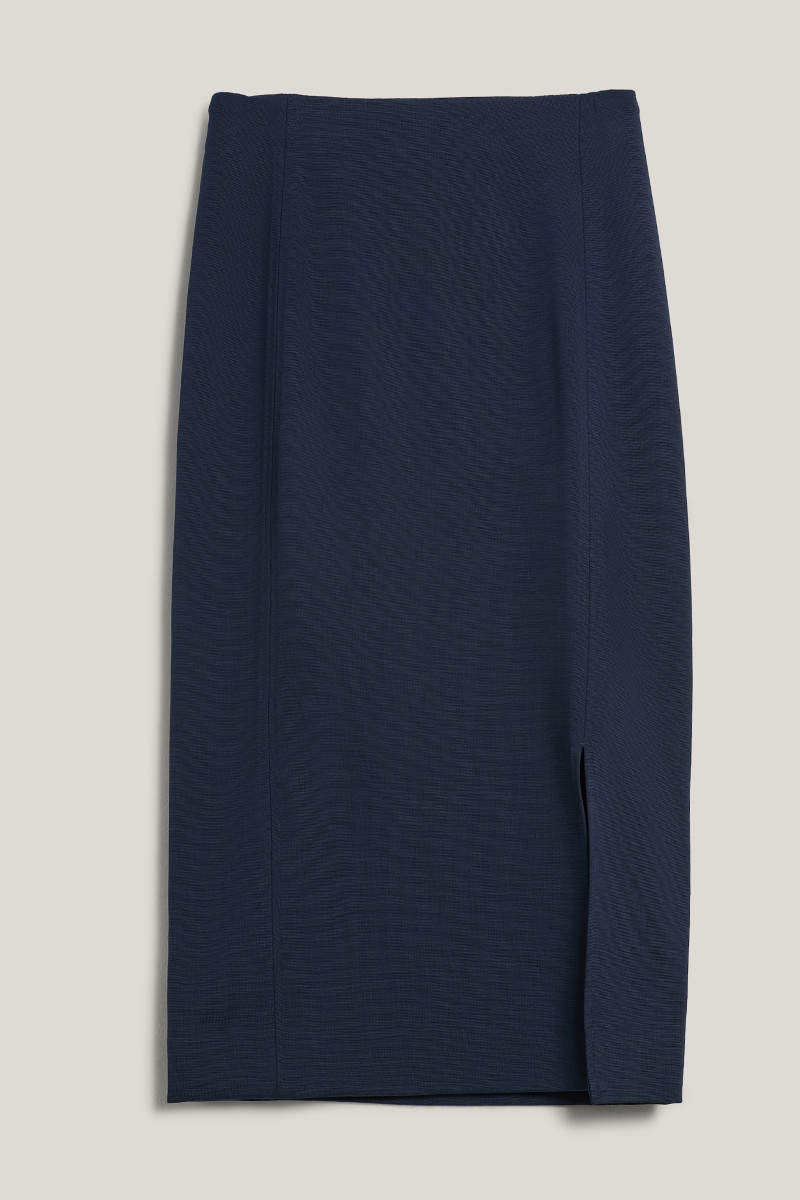 E-shop SUKNĚ GANT JERSEY PENCIL SKIRT EVENING BLUE