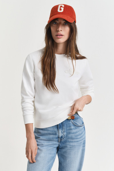 MIKINA GANT REG TONAL SHIELD C-NECK SWEAT - Fotografie č. 1