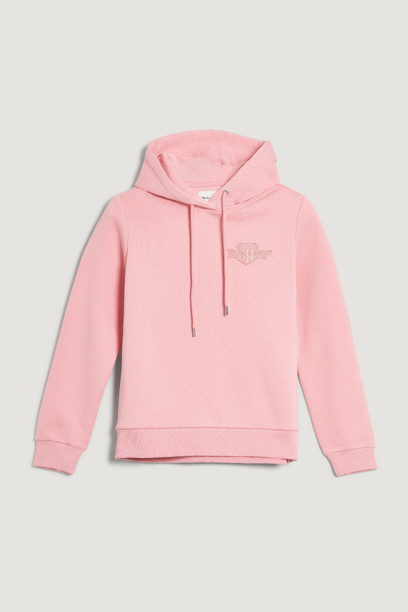 E-shop MIKINA GANT REG TONAL SHIELD HOODIE SUMMER ROSE