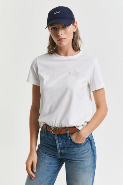 TRIČKO GANT REG TONAL SHIELD SS T-SHIRT - Fotografie č. 1