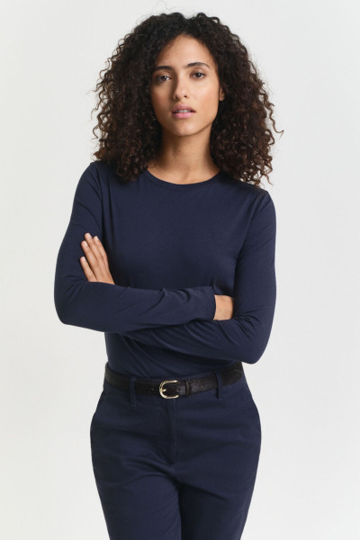 PÓLÓ GANT LIGHT COTTON LS T-SHIRT - Kép 1