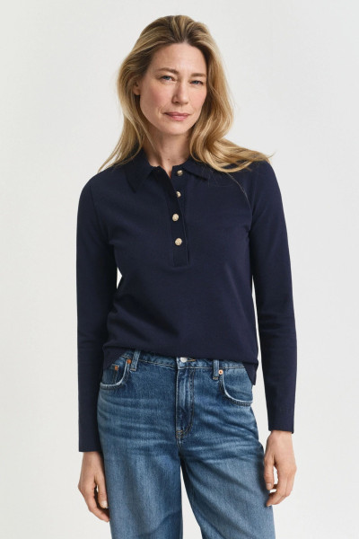 PÓLÓ GANT REG LS PIQUE POLO - Kép 1