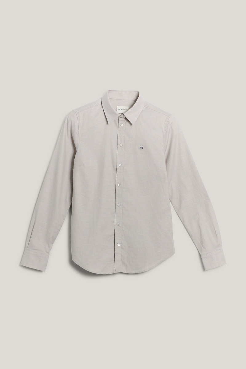 E-shop KOŠILE GANT SLIM STRETCH OXFORD SHIRT CONCRETE BEIGE
