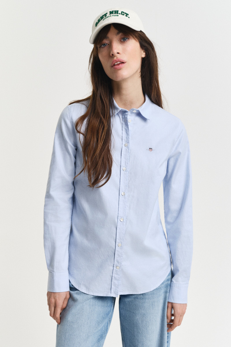 KOŠEĽA GANT SLIM STRETCH OXFORD SHIRT LIGHT BLUE