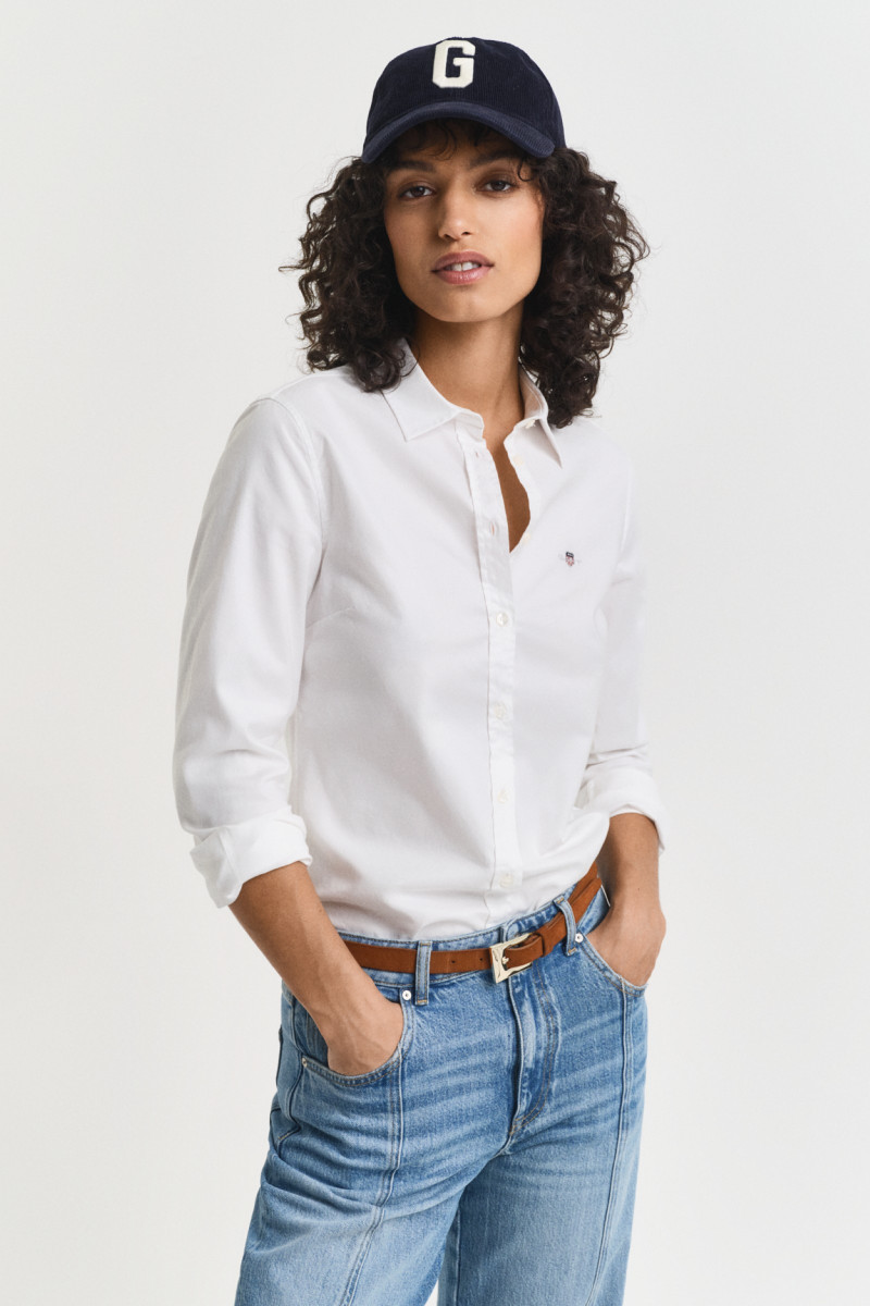 KOŠEĽA GANT SLIM STRETCH OXFORD SHIRT WHITE