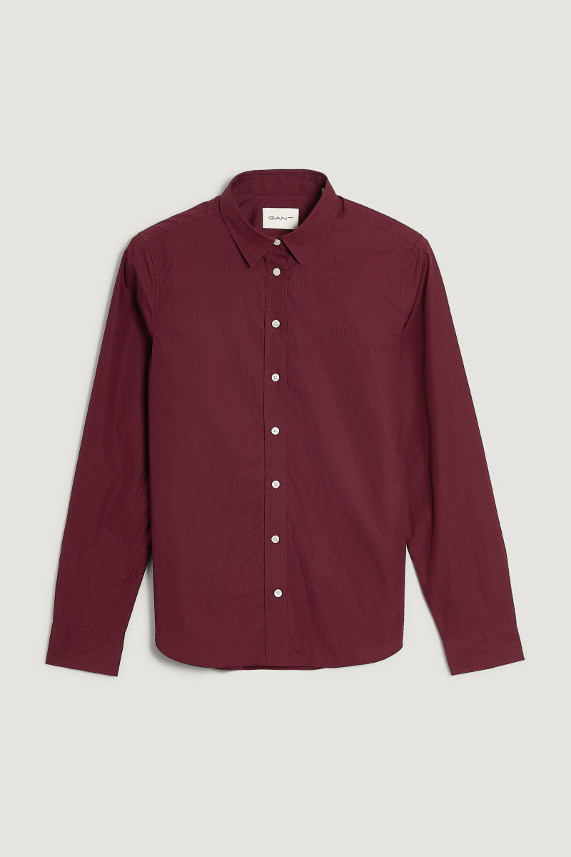 KOŠILE GANT REG POPLIN SHIRT PLUM WINE