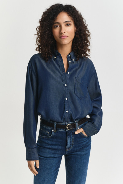 KOŠILE GANT REL INDIGO SHIRT - Fotografie č. 1