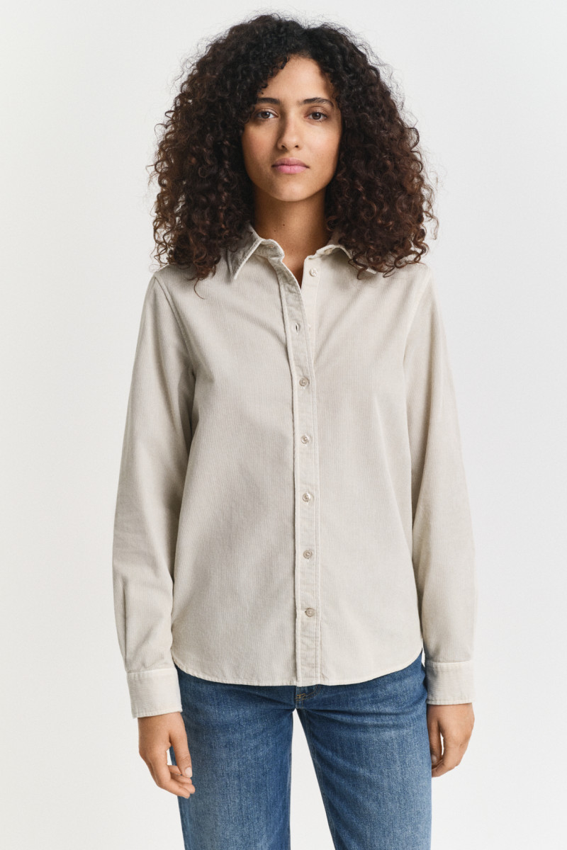 E-shop KOŠILE GANT REG CORD SHIRT PUTTY