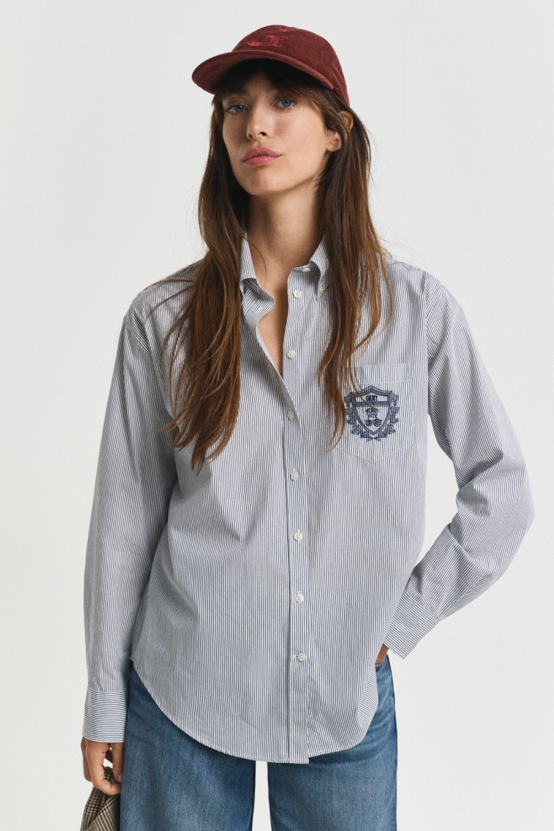 KOŠILE GANT REL CLASSIC POPLIN GRAPHIC SHIRT PERSIAN BLUE