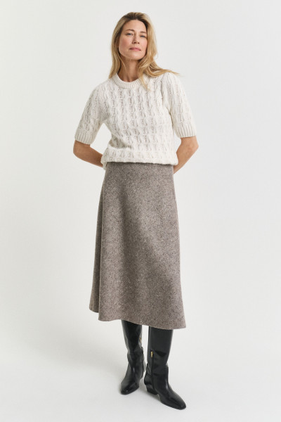 SZOKNYA GANT MIDI FLARED WOOL SKIRT - Kép 1