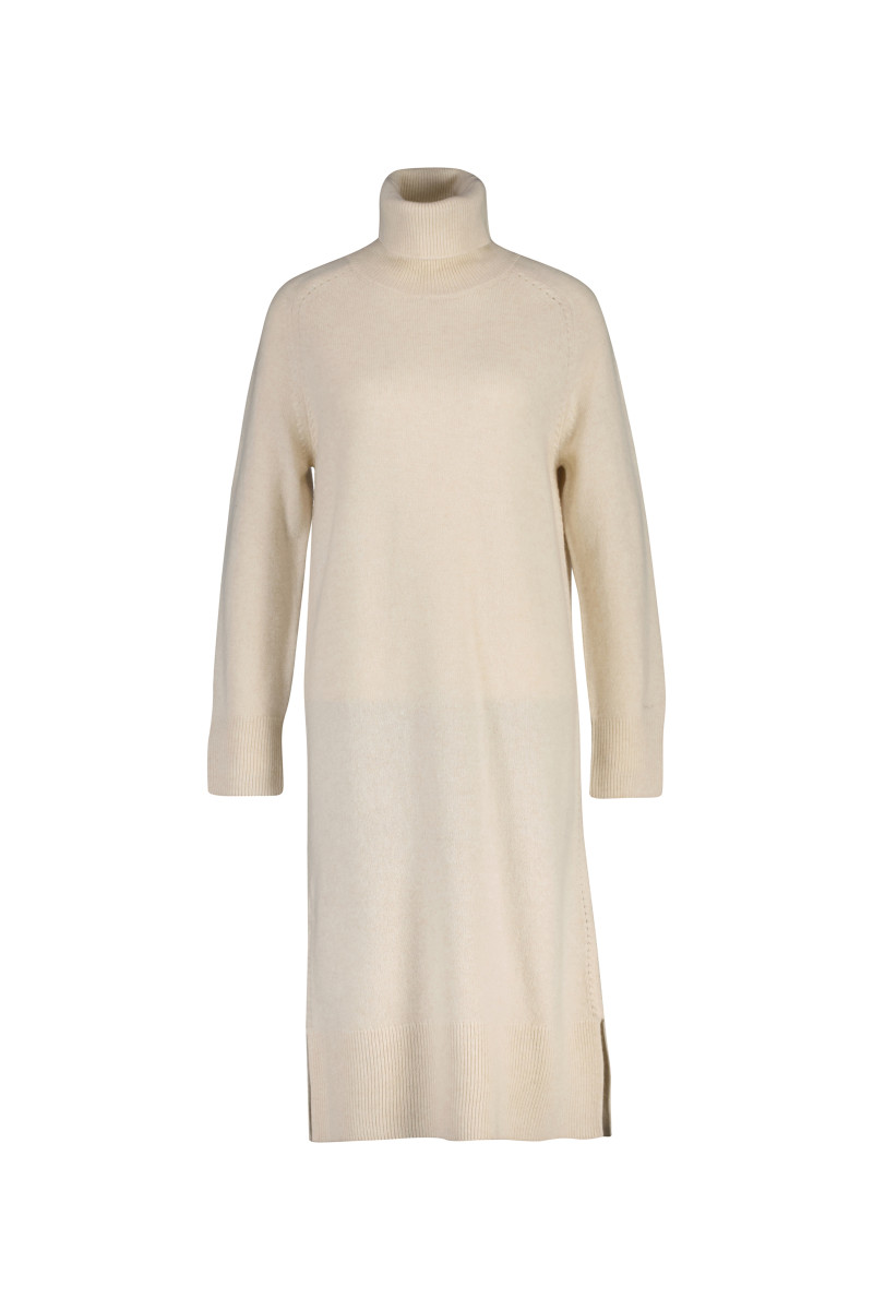 E-shop ŠATY GANT DETAIL TURTLENECK DRESS SEED MELANGE