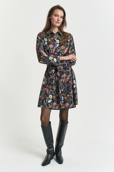 RUHA GANT FLORAL PRINT VISCOSE SHIRT DRESS - Kép 1