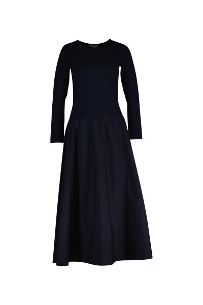 RUHA GANT MIDI JERSEY WOVEN COMBO LS DRESS - Kép 1