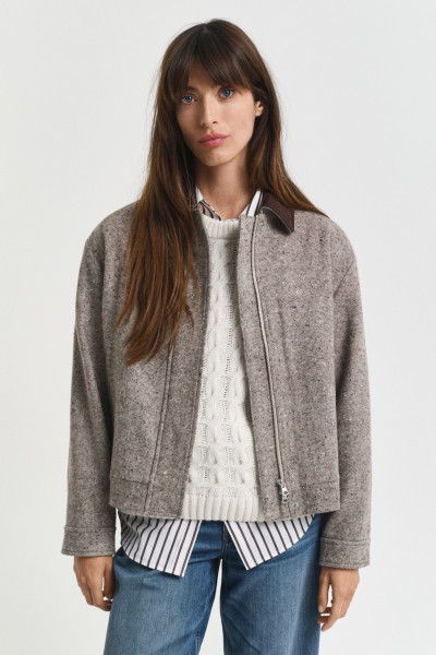 BUNDA GANT CONTRAST COLLAR WOOL JACKET - Fotografia č. 1
