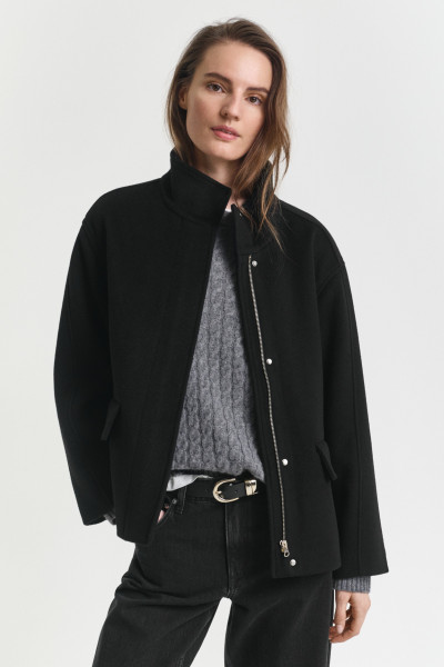 DZSEKI GANT SHORT WOOL JACKET WITH ZIP - Kép 1