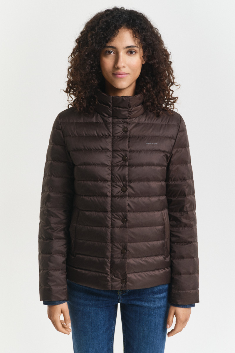 E-shop BUNDA GANT LIGHT DOWN JACKET DEEP BROWN