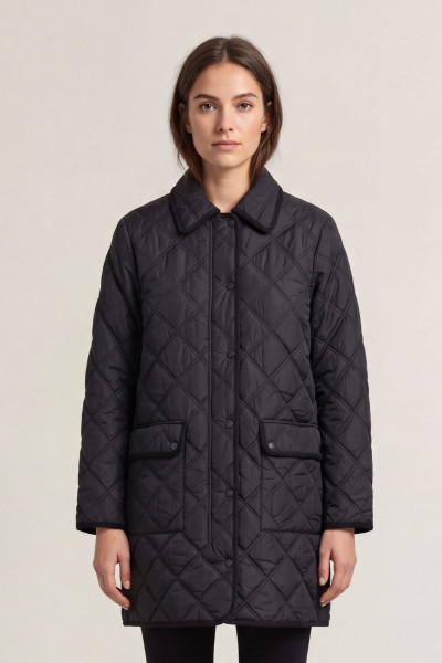 KABÁT GANT QUILTED COAT WITH CORD TRIM - Fotografia č. 1