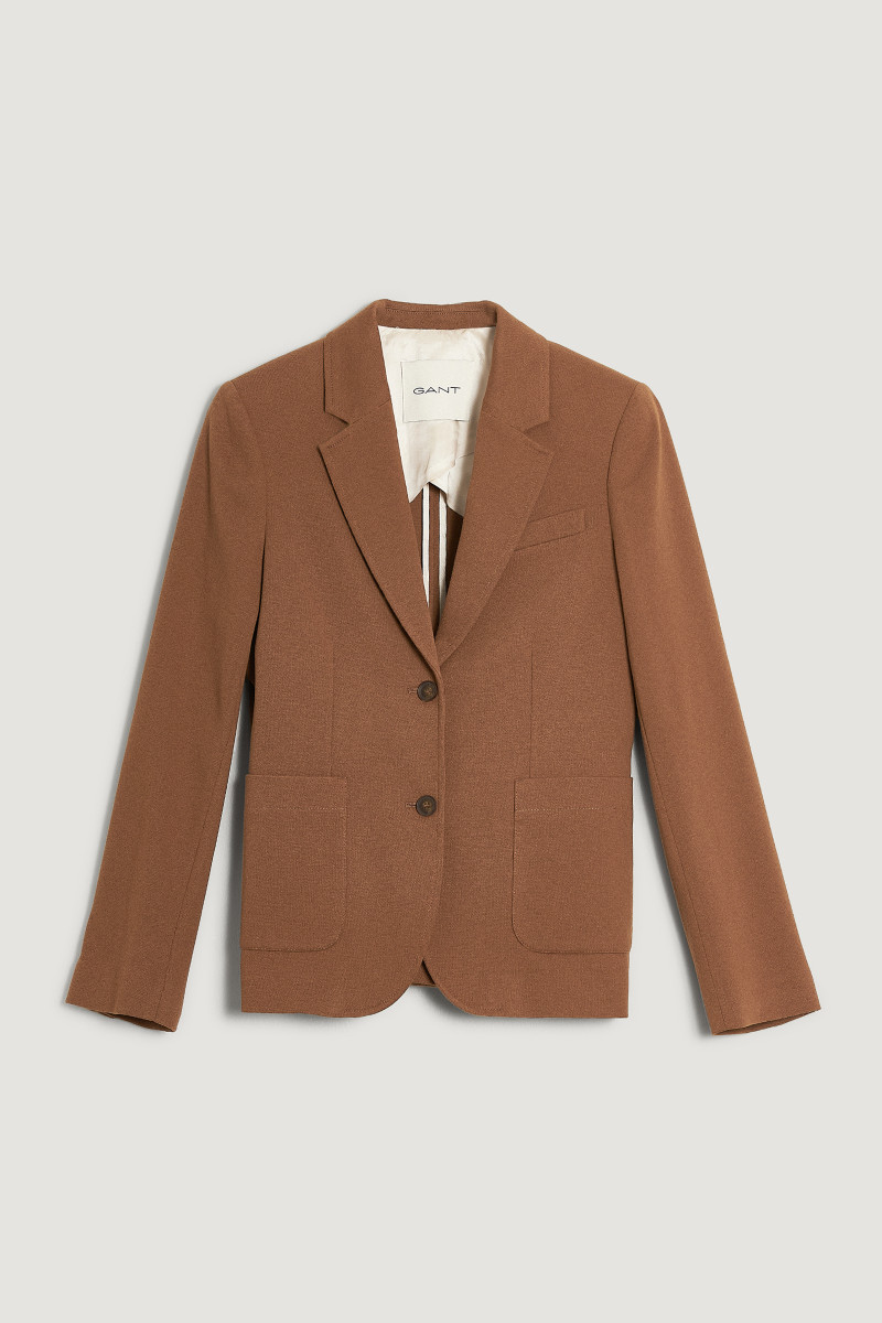 E-shop SAKO GANT SLIM PIQUE BLAZER ROASTED WALNUT