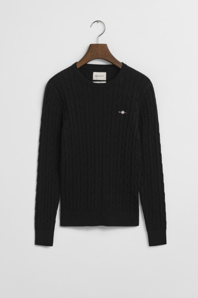 PULÓVER GANT STRETCH COTTON CABLE C-NECK - Kép 1