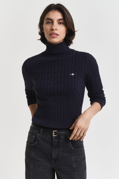 GARBÓ GANT STRETCH COTTON CABLE TURTLENECK - Kép 1