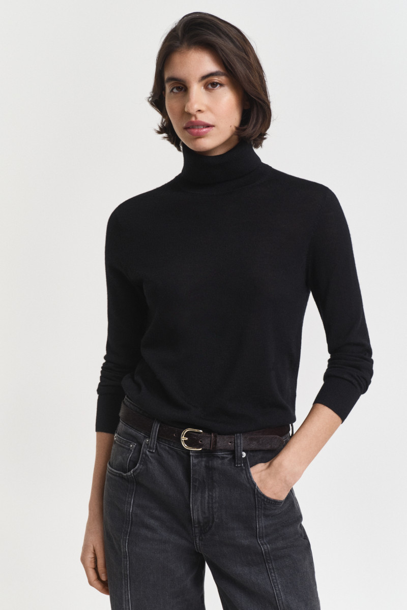 ROLÁK GANT FINE MERINO TURTLENECK BLACK