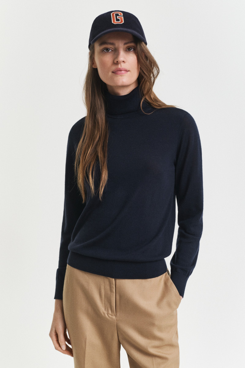 E-shop ROLÁK GANT FINE MERINO TURTLENECK EVENING BLUE
