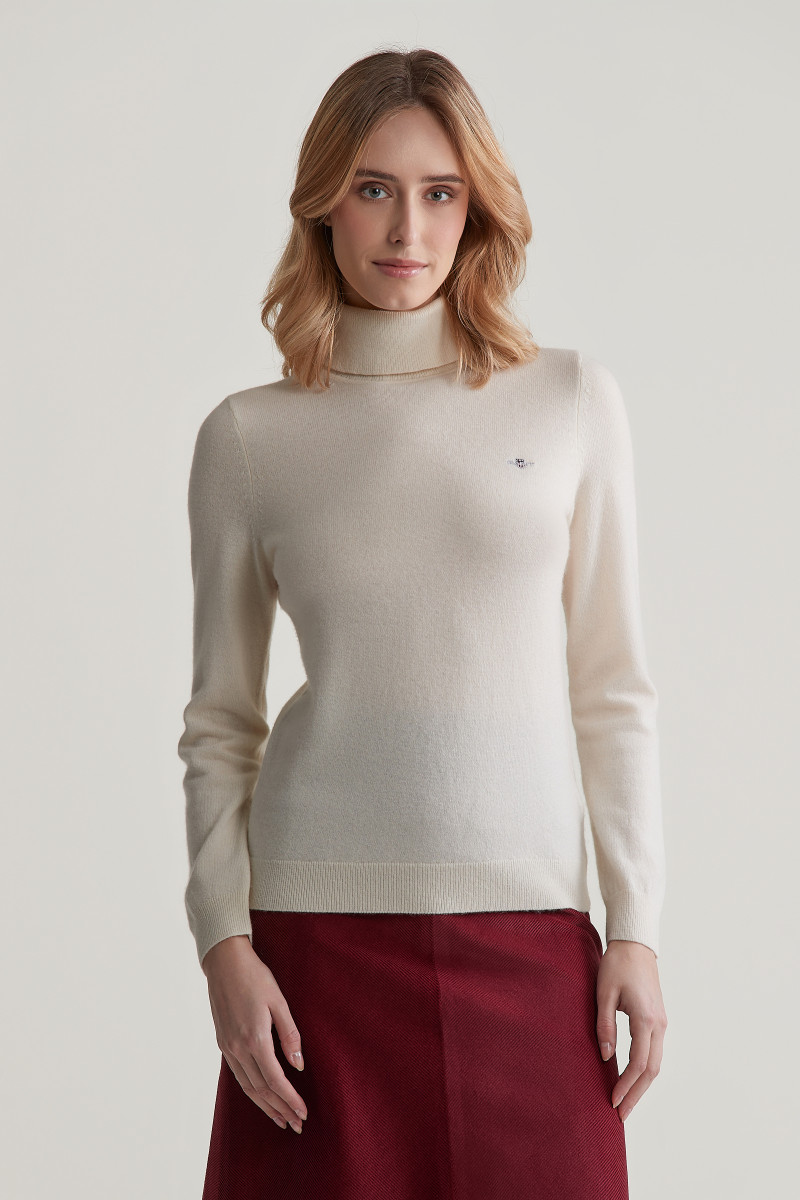 E-shop ROLÁK GANT EXTRAFINE LAMBSWOOL BLEND ROLLNECK CREAM