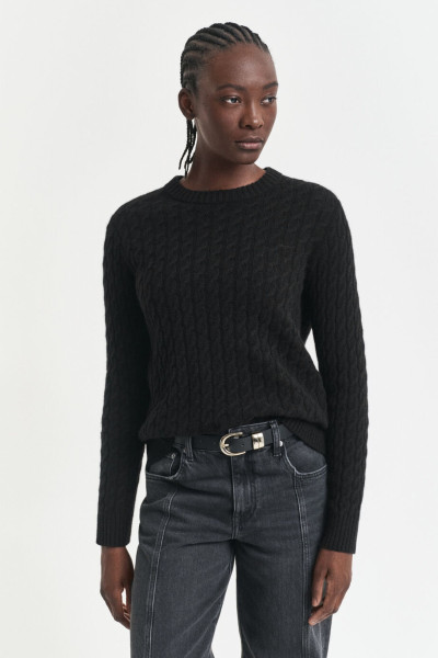 PULÓVER GANT CASHMERE CABLE C-NECK - Kép 1