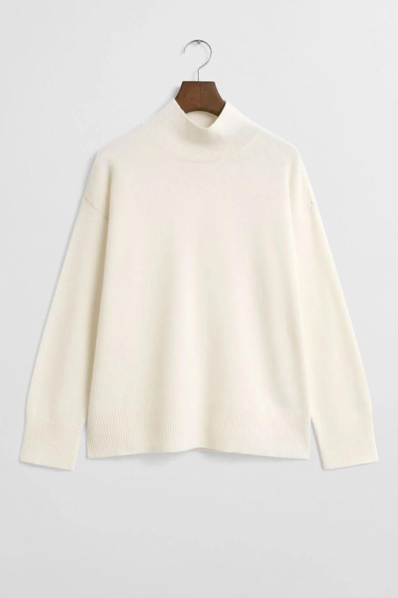 E-shop ROLÁK GANT SUPERFINE LAMBSWOOL MOCK NECK CREAM