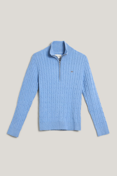 PULÓVER GANT STRETCH COTTON CABLE HALF-ZIP - Kép 1