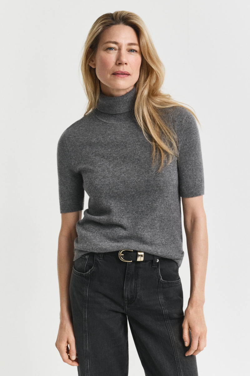 ROLÁK GANT CASHMERE SS TURTLENECK CHARCOAL MELANGE
