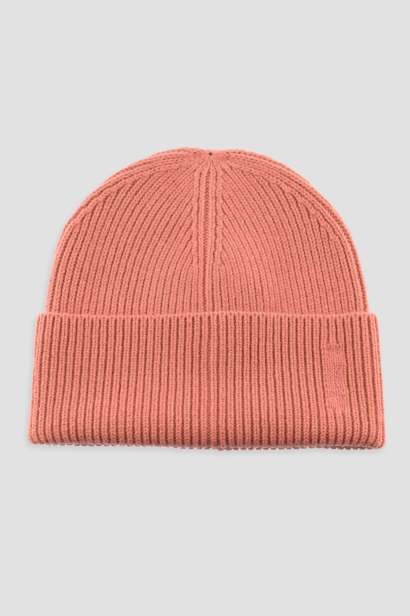 E-shop ČEPICE GANT WOOL RIBBED BEANIE FADED BRICK