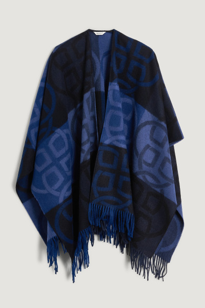 PONČO GANT WOOL MONOGRAM PONCHO - Fotografie č. 1