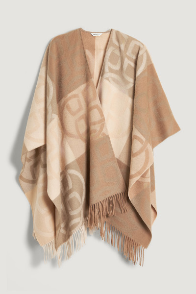 PONČO GANT WOOL MONOGRAM PONCHO - Fotografie č. 1