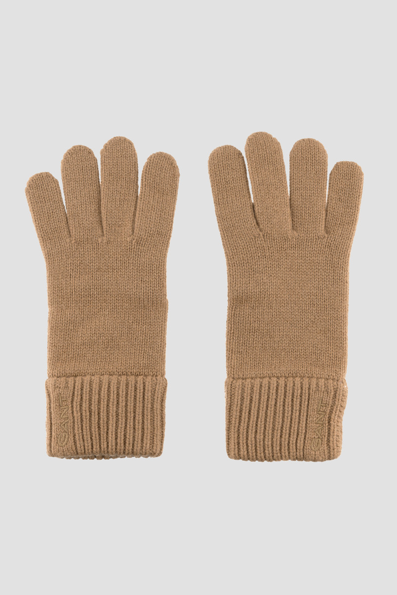 E-shop RUKAVICE GANT WOOL KNITTED GLOVES WARM KHAKI