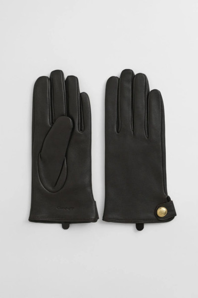 RUKAVICE GANT BUTTONED LEATHER GLOVES - Fotografie č. 1