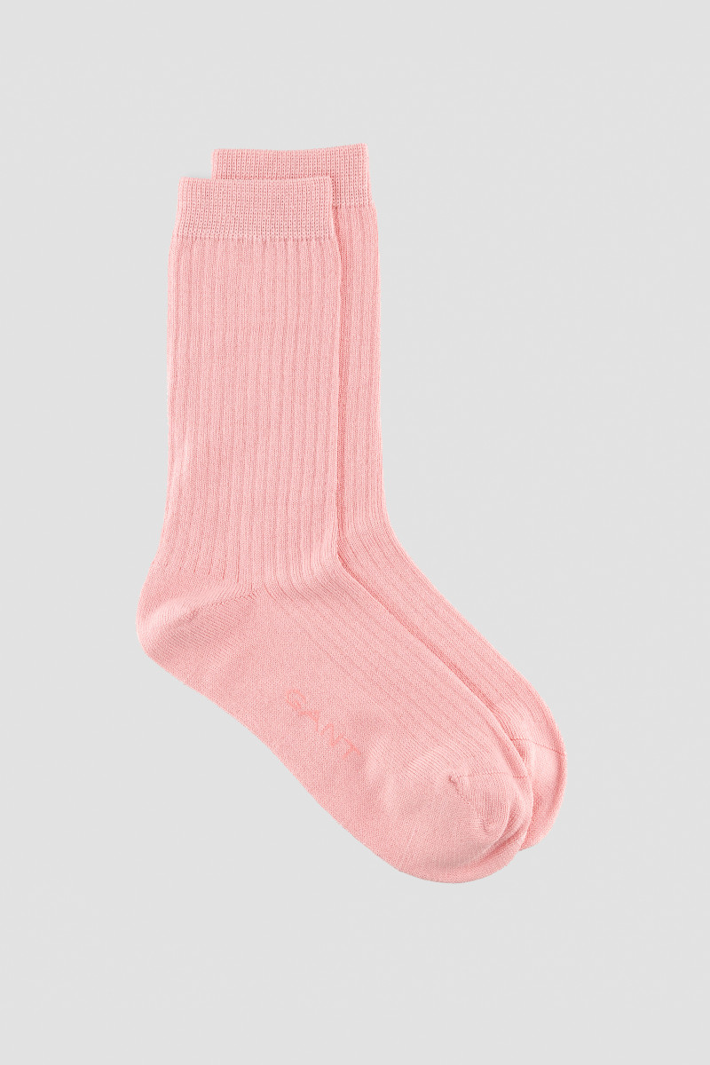 E-shop PONOŽKY GANT MERINO WOOL RIB SOCKS SUMMER ROSE