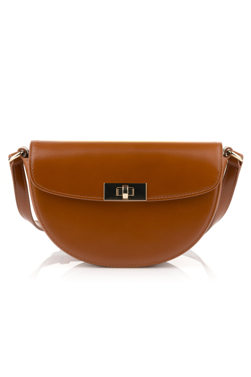 E-shop CROSSBODY GANT LEATHER SHOULDER BAG COGNAC