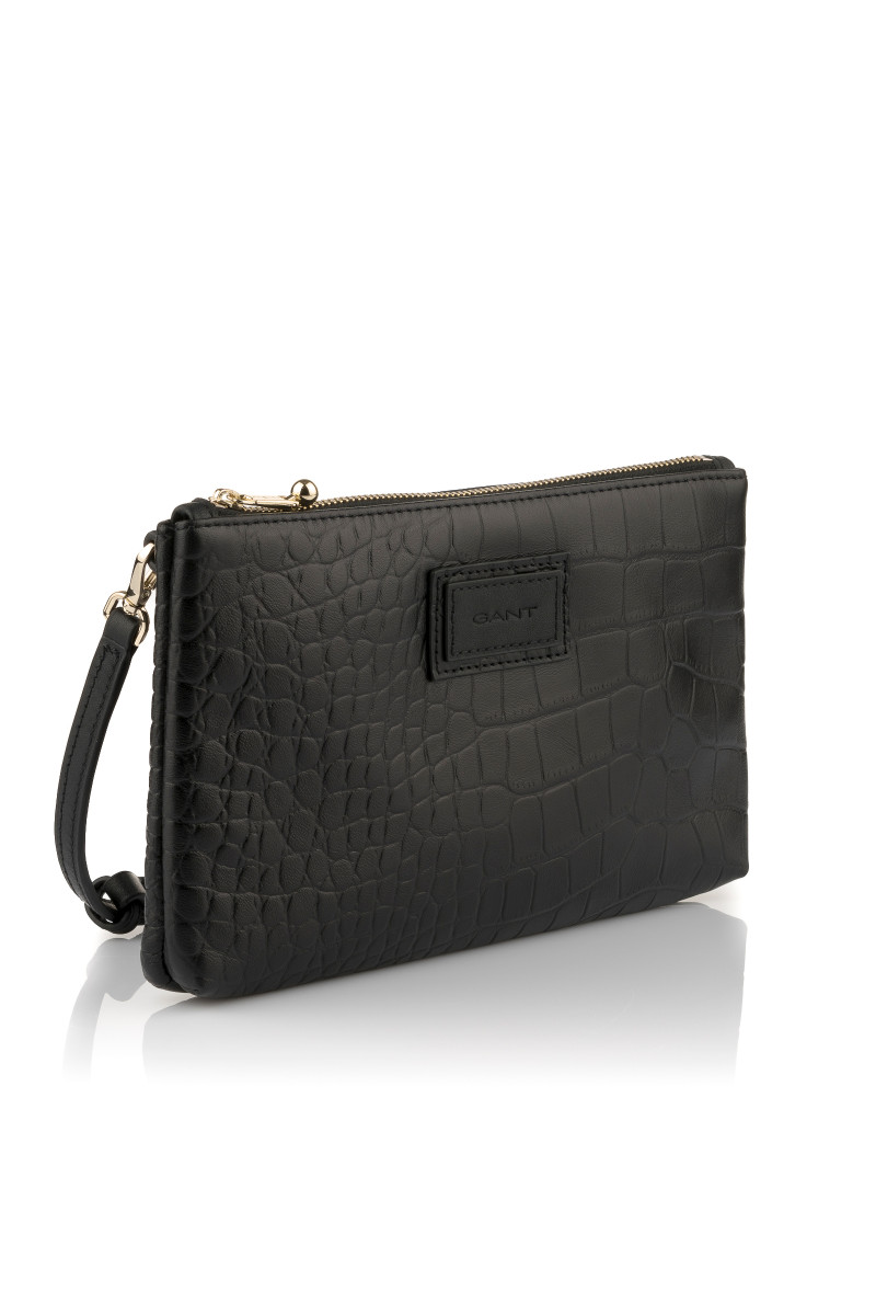 CROSSBODY GANT CROCO CROSSBODY BAG BLACK