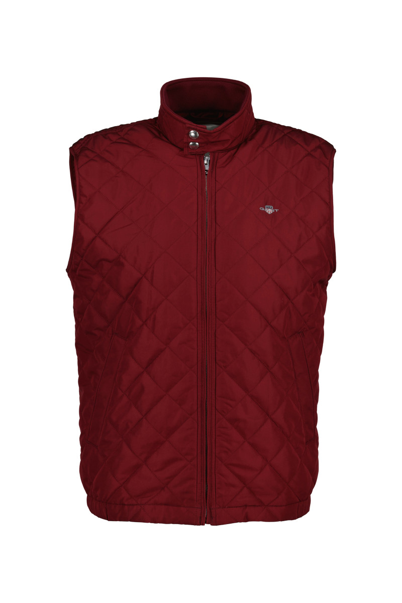 E-shop VESTA GANT QUILTED WINDCHEATER VEST PLUMPED RED