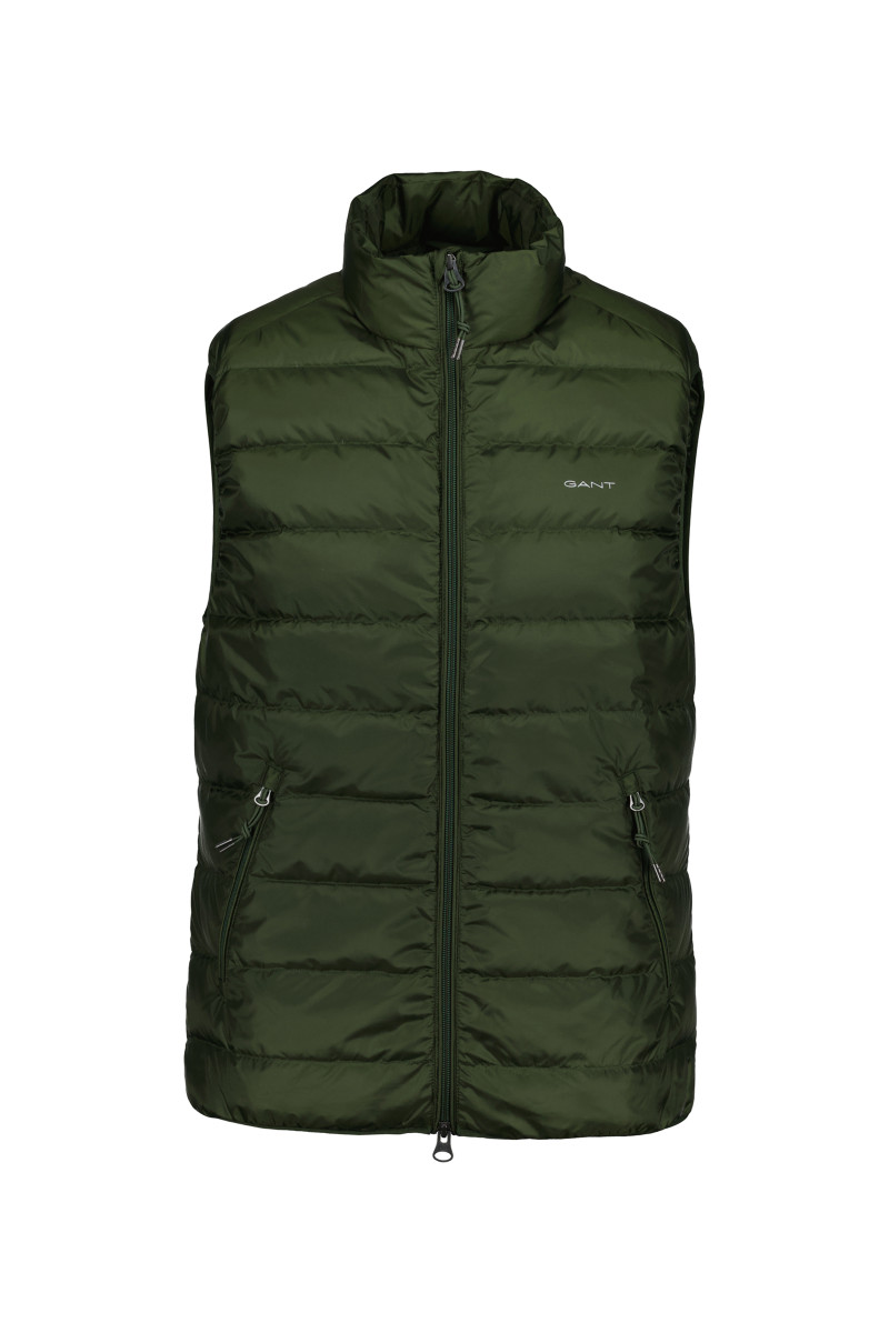 E-shop VESTA GANT LIGHT DOWN VEST COUNTRY GREEN