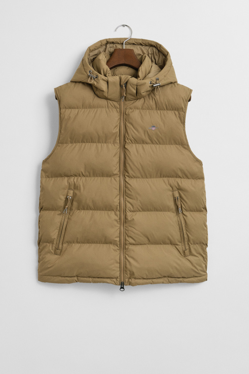 E-shop VESTA GANT ACTIVE CLOUD VEST LIGHT TAUPE