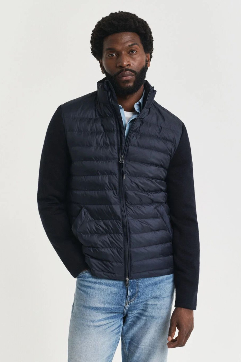 BUNDA GANT MIXED MEDIA JACKET EVENING BLUE