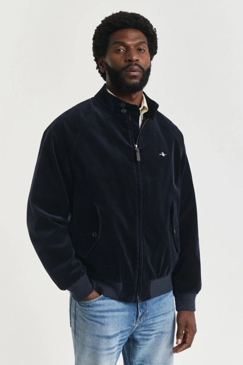 BUNDA GANT CORD HARRINGTON JACKET EVENING BLUE