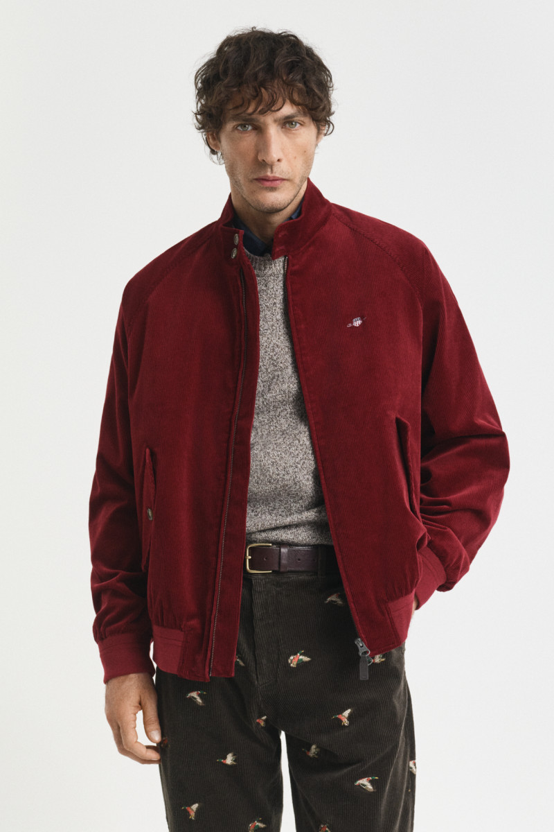 BUNDA GANT CORD HARRINGTON JACKET PLUMPED RED