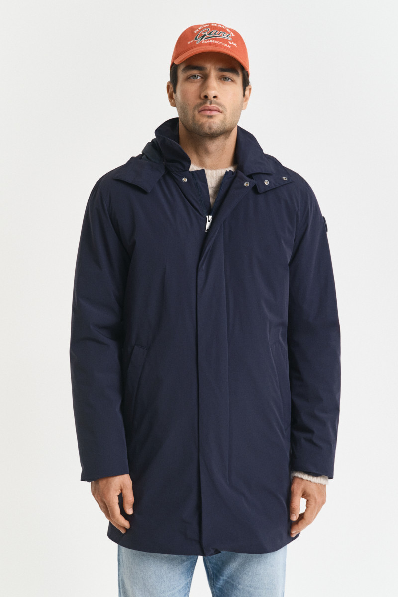 KABÁT GANT PADDED CAR COAT EVENING BLUE